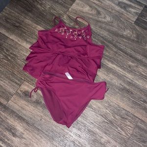 Justice 20 plus tankini